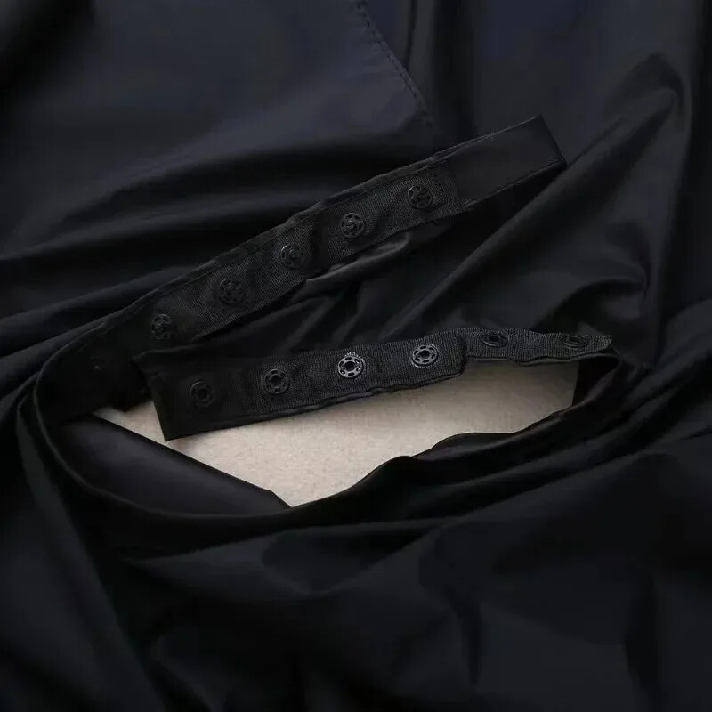 Nouă pelerină pentru tuns, salon profesional, rochie din stofă pentru coafor, frizer, neagră, șorț pentru coafor, pelerină pentru tunsoare