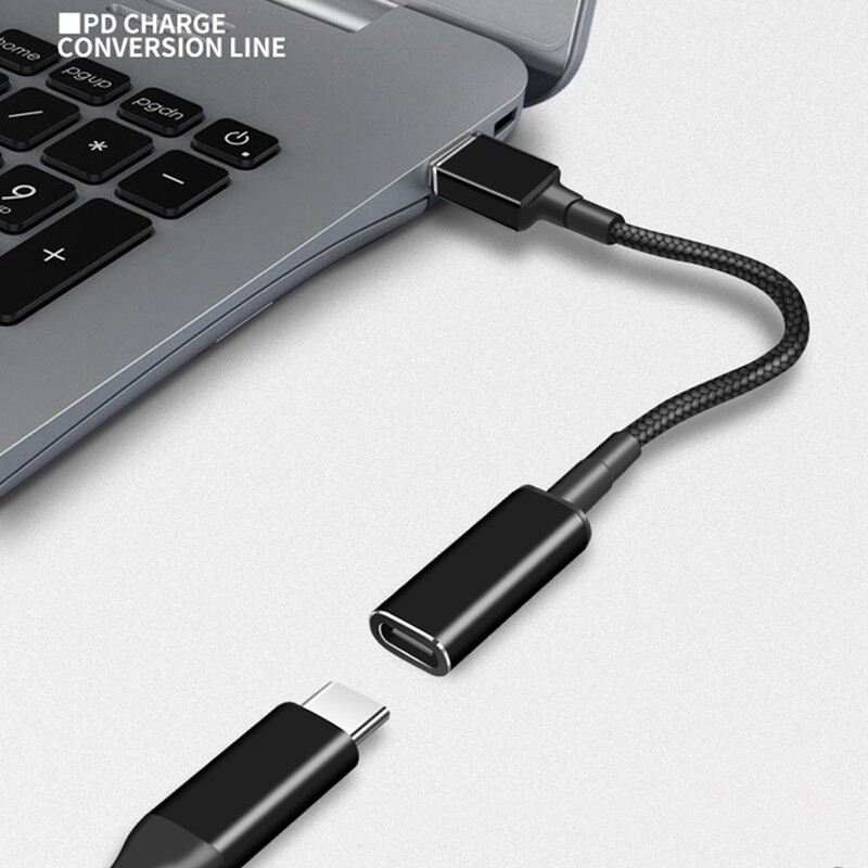 100W USB C Θηλυκό σε 6,0*3,7mm αρσενικό βύσμα προσαρμογέα μετατροπέα USB τύπου C PD Καλώδιο γρήγορης φόρτισης για φορητό υπολογιστή Asus
