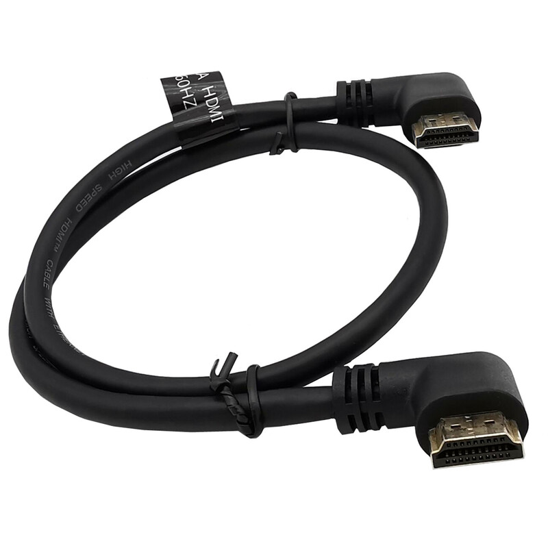 8K 48Gbps HDTV 2.1 kábel 90/270 stupňový koleno hore-dole kompatibilný s HDMI na HD kábel 8K pri 60Hz pre TV, PC, projektor, PS5, notebook