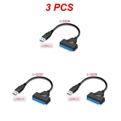 1/2/3BUC 3.0 2.0 SATA Până la 6 Gbps 3 Cablu Sata la Adaptor USB 3.0 Suport 2,5 inchi HDD extern SSD Hard Drive 22 Pin Sata III