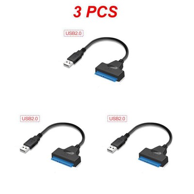 1/2/3BUC 3.0 2.0 SATA Până la 6 Gbps 3 Cablu Sata la Adaptor USB 3.0 Suport 2,5 inchi HDD extern SSD Hard Drive 22 Pin Sata III