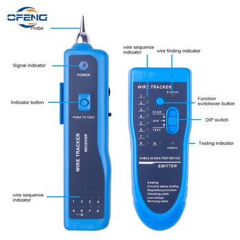 Ελεγκτής καλωδίου δικτύου RJ11 RJ45 Cat5 Cat6 Τηλεφωνικός εντοπισμός καλωδίων Tracer Toner Ethernet LAN TesterDetector Line Finder DIY