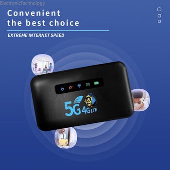 4G/5G мобилен WIFI рутер 150Mbps 4G LTE безжичен рутер със слот за SIM карта Преносим джобен MiFi модем Автомобилна мобилна Wifi Hotspot