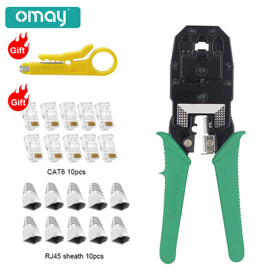 Eemaldamise pressimistangid CAT6 RJ45 pistikuga võrgukaabli klambritangid + professionaalne LAN võrgukaabli tester RJ11 RJ12 UTP