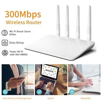 PIXLINK WR21Q WIFI Router Range Repeater 802.11 B /g/n 2.4G 300Mbps 4 антени Рутери Repeater