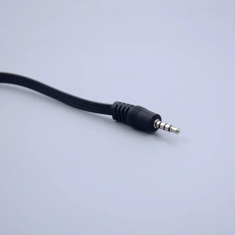 Adaptér 3,5 mm jack samec na 3 RCA samec, 65 cm, 1 m, 1,5 m, vysoko kvalitný audio video AV kábel s 3,5 mm jack konektorom (samec) a 3,5 mm jack konektorom (samec).
