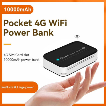 4G LTE Mobile Router 10000mAh USB Hotspot Φορητό Power Bank MiFi Modem Ασύρματη τσέπη hotspot με υποδοχή κάρτας Sim για γραφείο