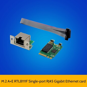 Mini PCIE мрежова карта M.2 A+E към RTL8111F Gigabit Ethernet карта с един порт RJ45 Ethernet мрежова карта