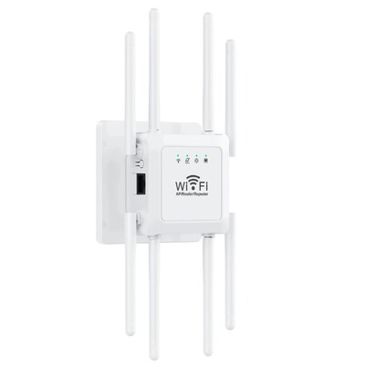 300Mbps WiFi atkārtotājs Bezvadu WiFi signāla atkārtotājs paplašinātājs High Gain 8 antena divjoslu 2.4G tīkla pastiprinātājs WPS maršrutētājs