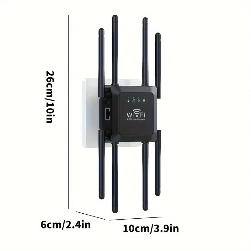 300Mbps WiFi atkārtotājs Bezvadu WiFi signāla atkārtotājs paplašinātājs High Gain 8 antena divjoslu 2.4G tīkla pastiprinātājs WPS maršrutētājs