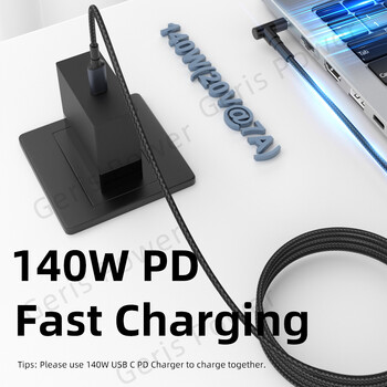 65W 90W 140W USB C PD към DC универсален кабел за зареждане на лаптоп за Asus Dell Hp 5.5X2.5 7.4X5.0 4.5X3.0mm DC захранващ адаптер конвертор