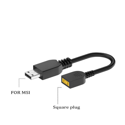 5.5x2.5 7.4x5.0mm Jack mamă pătrat Convertor adaptor sursă de alimentare DC pentru MSI GP76 GE66 GP66 Cablu cablu pentru încărcător laptop 280W