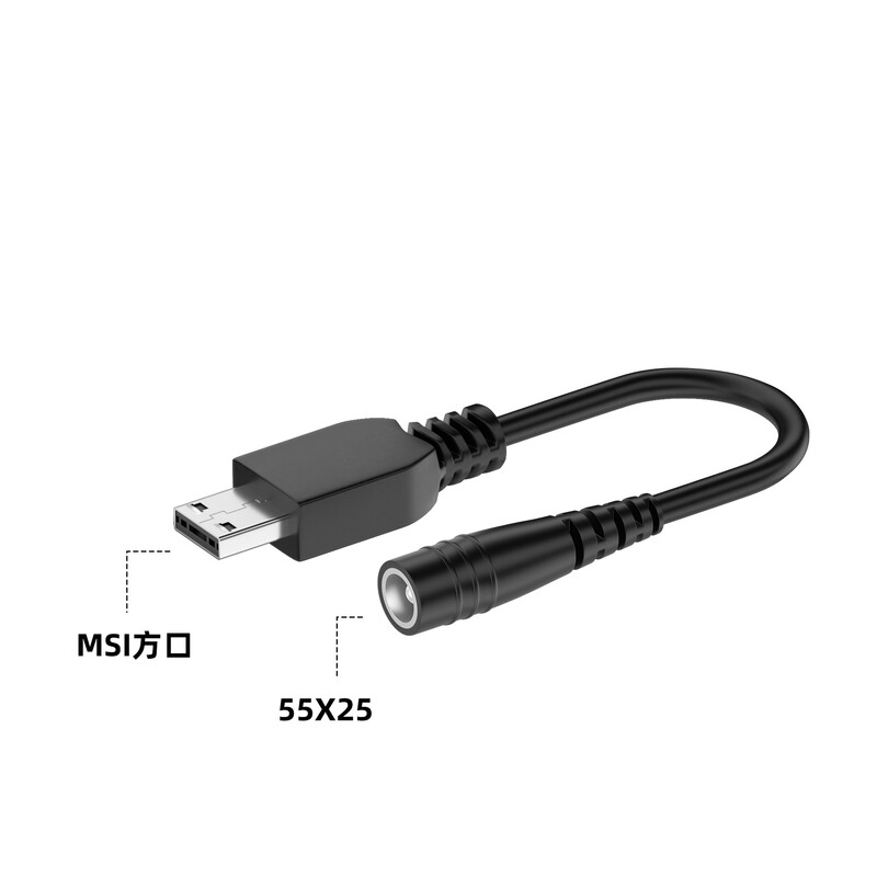 5.5x2.5 7.4x5.0mm Jack mamă pătrat Convertor adaptor sursă de alimentare DC pentru MSI GP76 GE66 GP66 Cablu cablu pentru încărcător laptop 280W