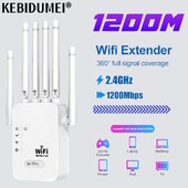 1200Mbps divjoslu WiFi atkārtotājs bezvadu signāla paplašinātājs 2,4G 5GHz Wi-Fi pastiprinātājs maršrutētājs liela diapazona signāla pastiprinātājs mājām