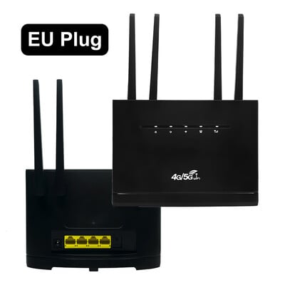 4G LTE WIFI рутер 300Mbps мрежа 4 външни антени Безжичен рутер със слот за SIM карта RJ45 WAN LAN Безжичен модем за дома