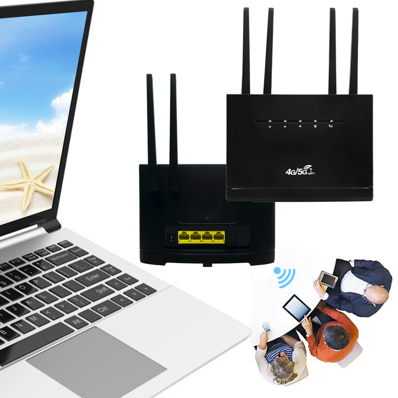 4G LTE WIFI maršrutētājs 300 Mbps tīkls 4 ārējās antenas bezvadu maršrutētājs ar SIM kartes slotu RJ45 WAN LAN bezvadu modems mājām