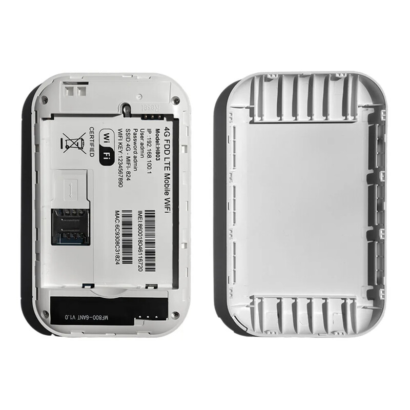 150Mbps 4G LTE bezvadu maršrutētājs 3600mAh ar SIM kartes slotu Plašs pārklājums 4G SIM kartes kabatas WiFi maršrutētājs Pārnēsājams bezvadu modems