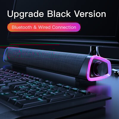 4D kompiuterio garsiakalbių juosta Stereo garso žemųjų dažnių garsiakalbis „Bluetooth“ garsiakalbis, skirtas „Macbook“ nešiojamajam nešiojamajam kompiuteriui, muzikos grotuvas, laidinis garsiakalbis