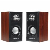 USB juhtmega puidust kõlarid Bass Stereo Subwoofer Sound Box 3,5 mm AUX sisend USB toite arvuti kõlarid lauaarvuti nutitelefonile