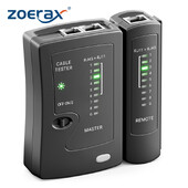 ZoeRax tinklo eterneto kabelio testeris, skirtas LAN RJ45 Cat5 Cat5e Cat6 Cat6a Cat7 UTP/ekranuotam kabeliui ir RJ11 RJ12