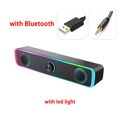 Bluetooth reproduktor 4D priestorový soundbar káblový počítačový reproduktor stereo subwoofer soundbar pre notebook PC kino TV Aux 3,5 mm