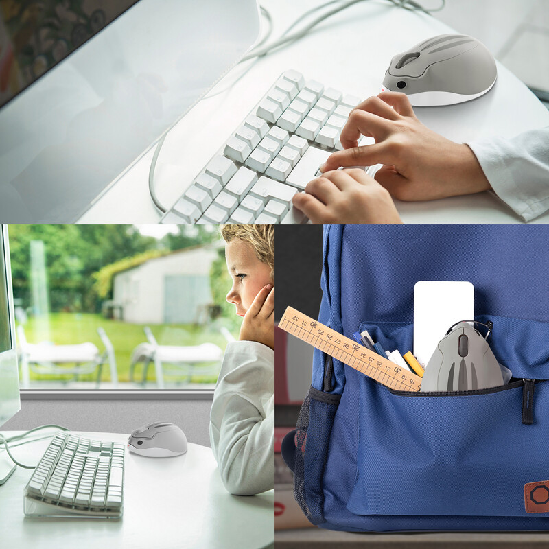 2.4G Bluetooth egér 3D mini hörcsög aranyos egér rózsaszín USB optikai számítógép Mause 1600DPI játék, ergonomikus egerek laptopnak, gyerek ajándék