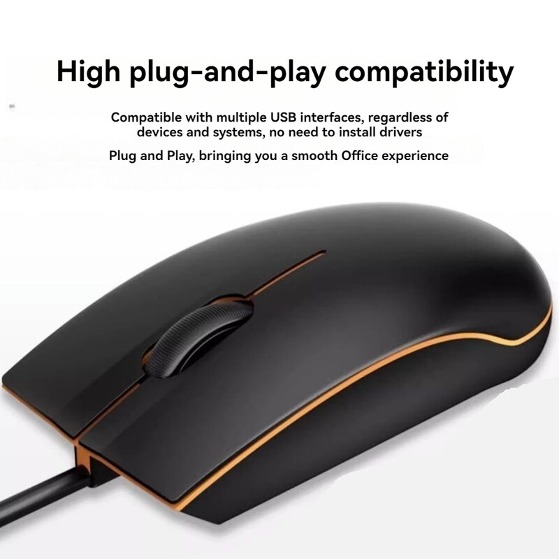 Ποντίκι USB Ενσύρματο παιχνίδι 1000 DPI Οπτικό ποντίκι με 3 κουμπιά Ποντίκι παιχνιδιού για φορητό υπολογιστή Υπολογιστή ηλεκτρονικά αθλήματα Καλώδιο 1M USB Gamer Ποντίκι