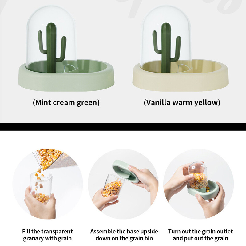 Maisto dozatorius žiurkėnams Automatinis jūrų kiaulyčių tiektuvas Maisto dubuo Triušių šėrimo mašina Mažiems gyvūnams reikmenys Žiurkėnų priedai