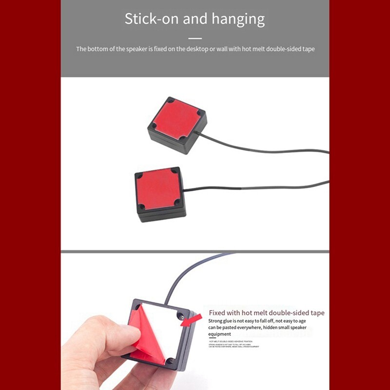 Kleebi monitor Väline heli Laua arvuti heli ruumiline mini-USB-kõlarikomplekt DIY lauaarvuti kõlarite komplekt