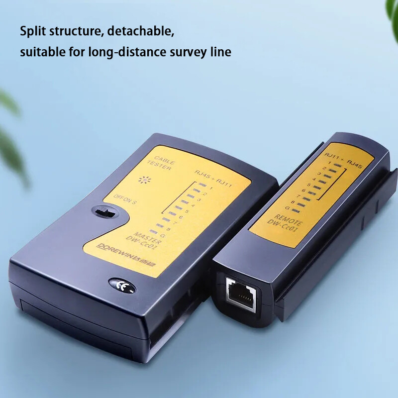 LAN tīkla kabeļa testera nepārtrauktības pārbaudītājs RJ45 RJ11 RJ12 vītā pāra savienojumiem CAT5/CAT6/CAT7 UTP LAN vadu pārbaudes rīks