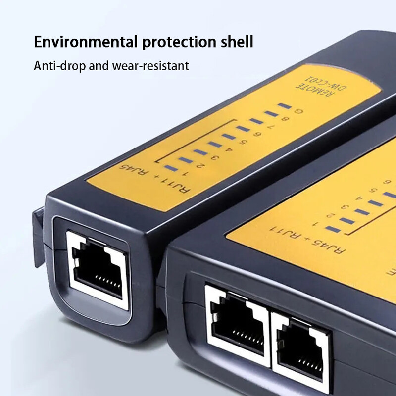 LAN tīkla kabeļa testera nepārtrauktības pārbaudītājs RJ45 RJ11 RJ12 vītā pāra savienojumiem CAT5/CAT6/CAT7 UTP LAN vadu pārbaudes rīks