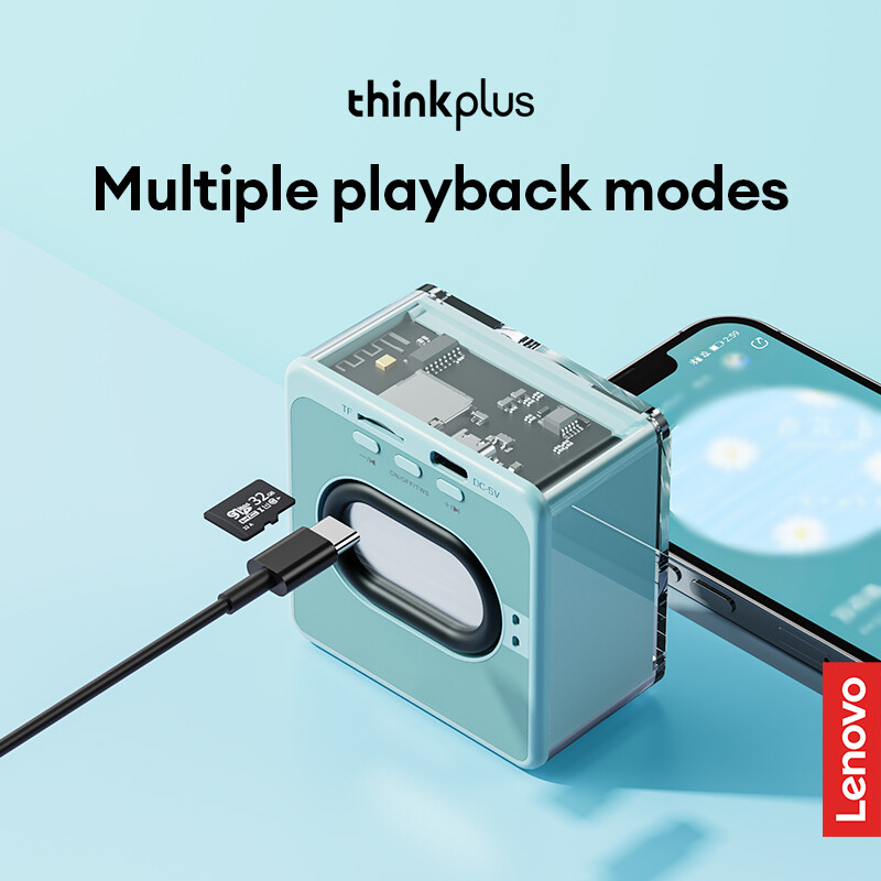 Prenosný reproduktor Lenovo TS50, bezdrôtový, Bluetooth V5.4, vysokovýkonný, domáce kino, multifunkčný športový reproduktor, nový