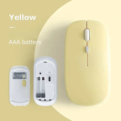 Ποντίκι συμβατό με Bluetooth για φορητό υπολογιστή iPad Air Pro Tablet PC Ασύρματο ποντίκι Αθόρυβο ποντίκι υπολογιστή Φορητό ποντίκι εργασίας για παιχνίδια