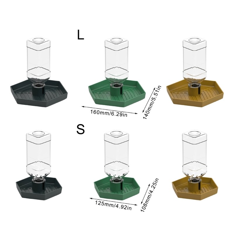 50JC Сваляща се купа за хранене с вода за брадати дракони Влечуги Диспенсер за вода Автоматична хранилка за вода за влечуги