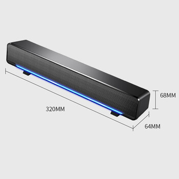 2021 Soundbar кабелен и безжичен Bluetooth 5.0 високоговорител за телевизор Soundbar със субуфер Безжична Bluetooth звукова лента за телевизор лаптоп