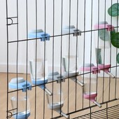 Dávkovač vody pre králiky 350/500 ml, plastová odnímateľná fľaša na pitie pre mačky, automatická fontána s hlavou pre domáce zvieratá pre klietku pre domáce zvieratá
