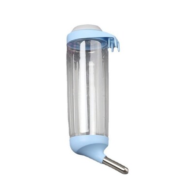 Dávkovač vody pre králiky 350/500 ml, plastová odnímateľná fľaša na pitie pre mačky, automatická fontána s hlavou pre domáce zvieratá pre klietku pre domáce zvieratá