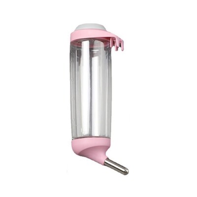 Dávkovač vody pre králiky 350/500 ml, plastová odnímateľná fľaša na pitie pre mačky, automatická fontána s hlavou pre domáce zvieratá pre klietku pre domáce zvieratá