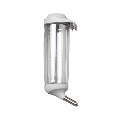 Dávkovač vody pre králiky 350/500 ml, plastová odnímateľná fľaša na pitie pre mačky, automatická fontána s hlavou pre domáce zvieratá pre klietku pre domáce zvieratá