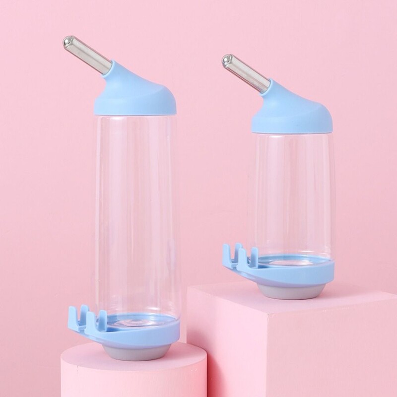 Praktický dávkovač vody pre králiky 350/500 ml, automatický plastový zásobník na vodu pre domáce zvieratá, odnímateľná fľaša na pitie pre mačky do klietky pre domáce zvieratá
