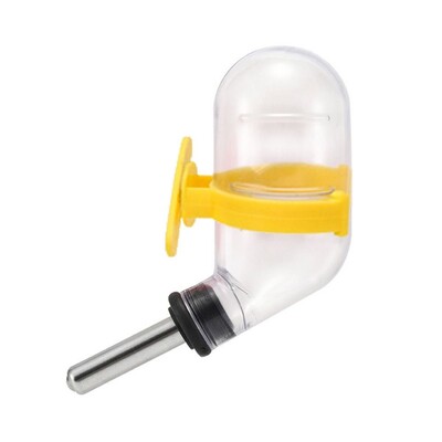 60ML диспенсър за вода за хамстер Автоматично висящо шише за вода за хамстери Непропусклива Чайник с търкаляща се топка за хамстер