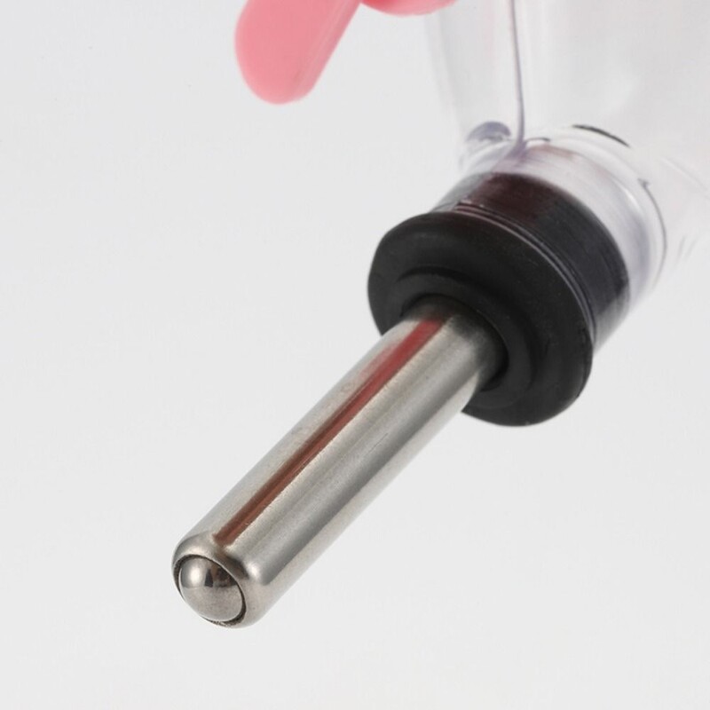 60ML диспенсър за вода за хамстер Автоматично висящо шише за вода за хамстери Непропусклива Чайник с търкаляща се топка за хамстер