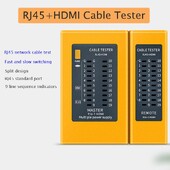 RJ45 ir HDMI HD kabelio testeris LAN kabelio testerio tinklo įrankis RJ11 daugiafunkcis tinklo laidų linijos ieškiklio kabelio testas pritaikytas