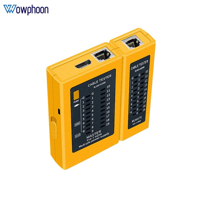 RJ45 ja HDMI HD kaabli tester LAN-kaabli tester võrgutööriist RJ11 multifunktsionaalne võrgu juhtmeliini leidja kaabli test Kohandatud