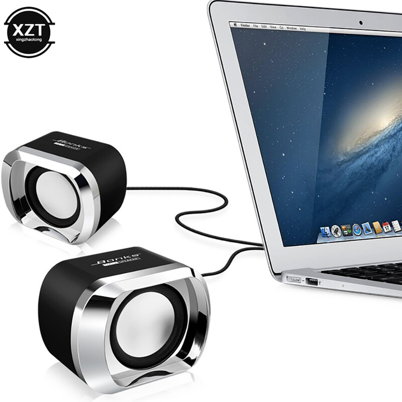 2 tk Mini Audio Multimeedia Heli Mobiiltelefon Sülearvuti Lauaarvuti Kaasaskantavad lauaarvuti Heli kõlarid