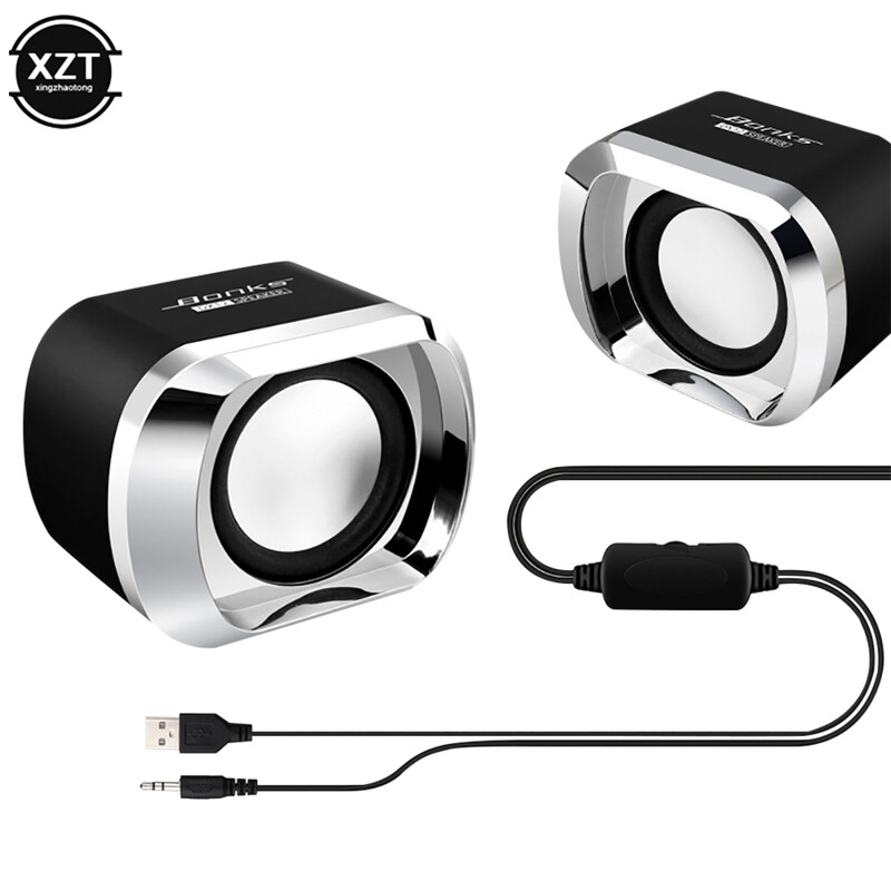 2 tk Mini Audio Multimeedia Heli Mobiiltelefon Sülearvuti Lauaarvuti Kaasaskantavad lauaarvuti Heli kõlarid