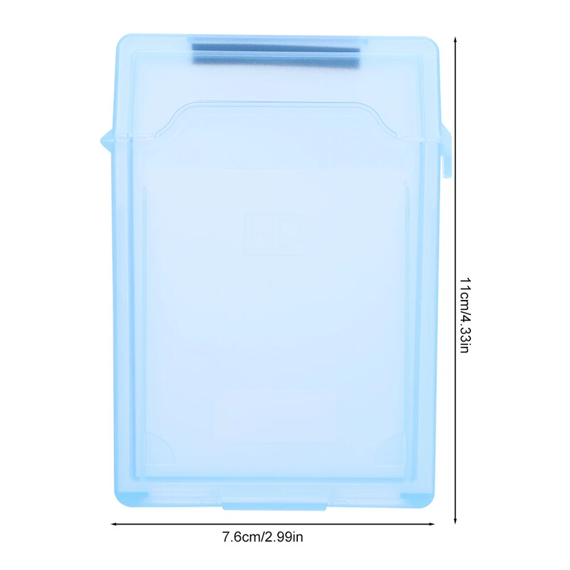 2,5-tolline HDD SSD kaitseümbris plastikust niiskuskindel kõvaketta ketta kaitsekarp Tolmukindel 2,5-tolline kõvaketta salvestuskarp