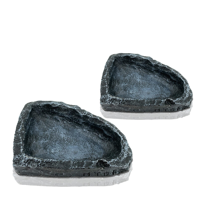 2 DB hüllőetető, hüllő víz- és etetőtálak, terraium tál etetőtál leopárdgekkó, kaméleon, gyíkok számára