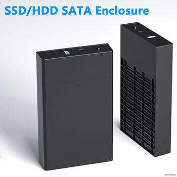 2.5 3.5 инча SATA HDD ABS корпус USB3.0 външен HD калъф за кутия с твърд диск до 18TB SSD SATA четец на дискове hd externo