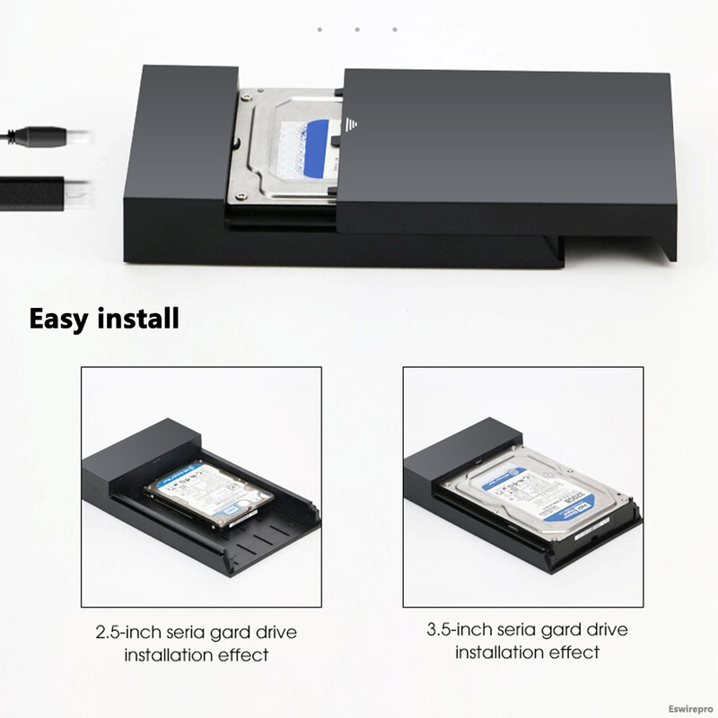 2,5 3,5-tolline SATA HDD ABS korpus USB3.0 väline HD ümbris kõvakettakarbi jaoks kuni 18TB SSD SATA draivi lugeja hd externo